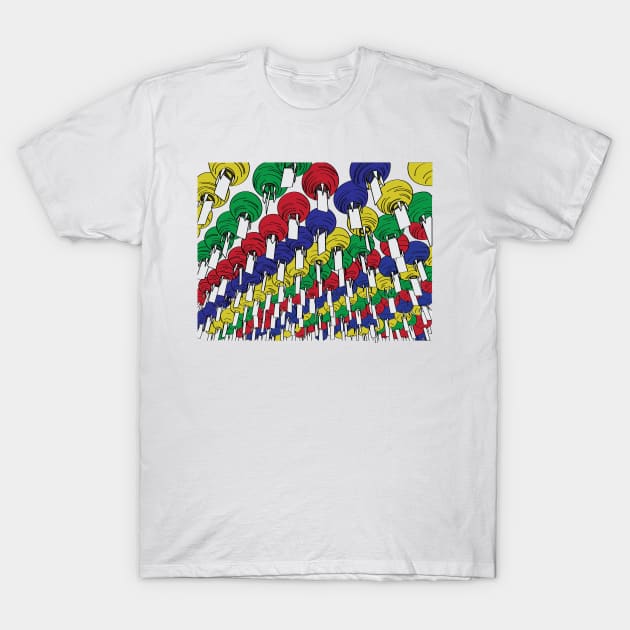 Thousands of paper lanterns T-Shirt by LLLUID